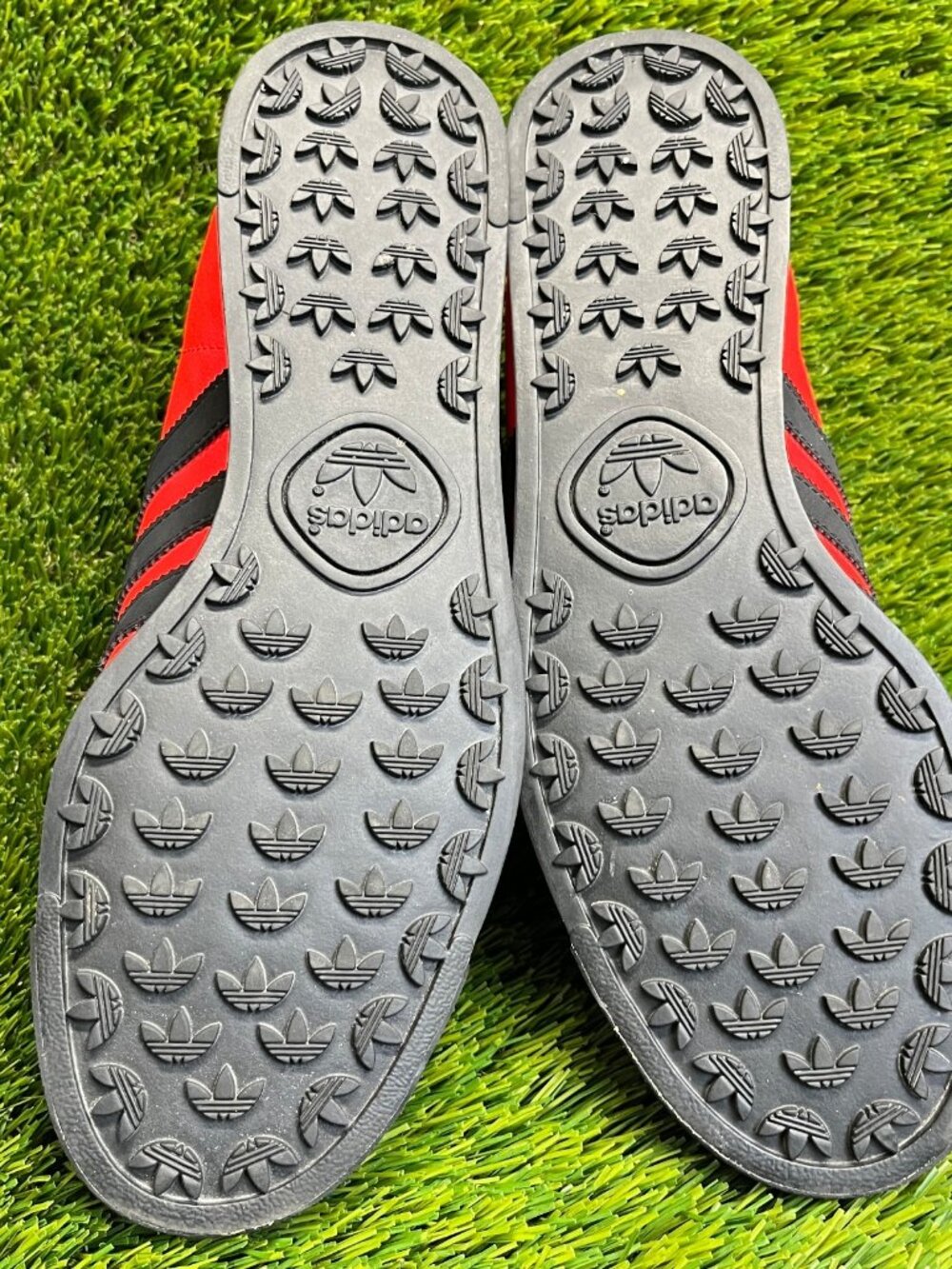 adidas Samba Red Black Blue Low-Top Sneakers - Picture 7 of 10